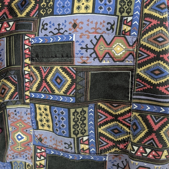 Vintage Western Bohemian Desert Button Down Sz S - Picture 6 of 10